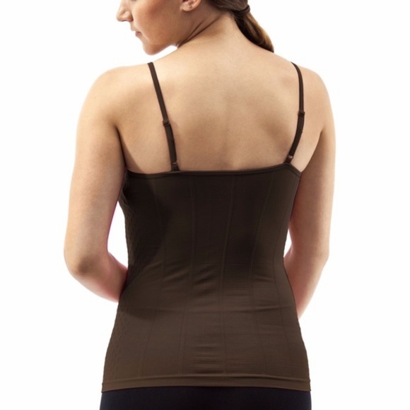 Women Soft Stretch Tank Top, SP-11120, Brown - Picture 3 of 3